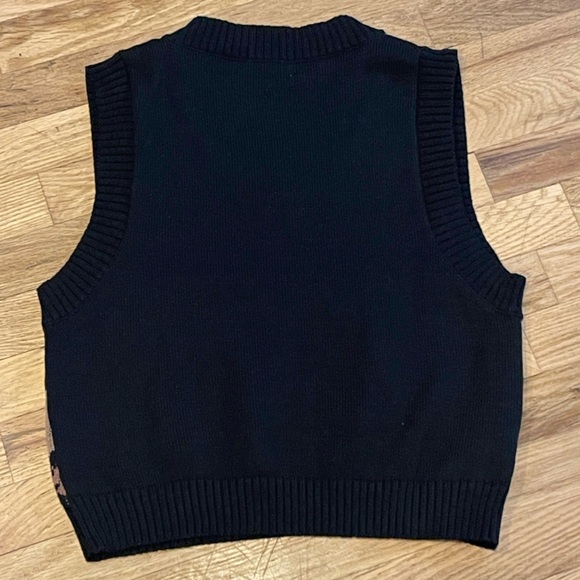 Say What? Women’s Leopard Print V-Neck Sweater Vest – Size XL - Picture 6 of 6